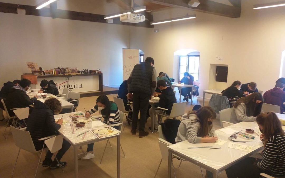 La Fundación San Millán ofrece en Semana Santa talleres familiares de caligrafía medieval