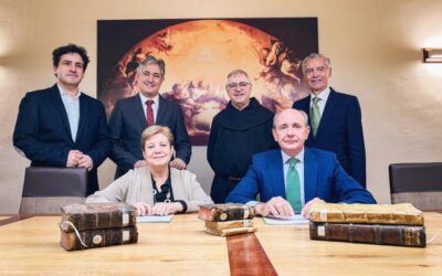 La Fundación San Millán y la Fundación Iberdrola España renuevan su colaboración para recuperar parte de los fondos de la Biblioteca del Monasterio de Yuso