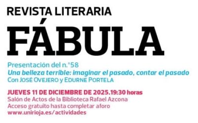 Presentación del número 58 de la revista literaria Fábula, en la que colabora la Fundación San Millán de la Cogolla