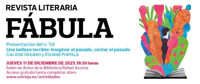 Presentación del número 58 de la revista literaria Fábula, en la que colabora la Fundación San Millán de la Cogolla